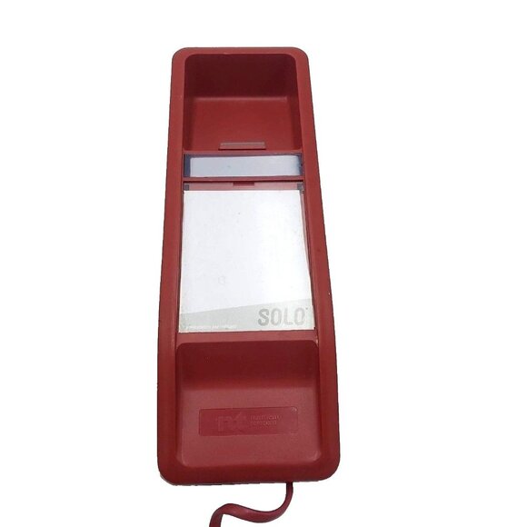 Solo Phone 1986 Red Northern Telecom  Extra Long Cord Touchtone Read Description - Picture 5 of 13